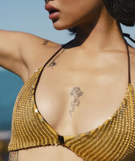 Golden Bikini Top